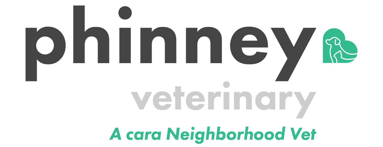 Phinney Veterinary logo with Cara Neighborhood Vet tagline